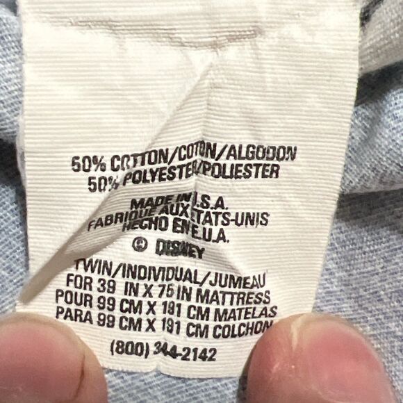 Disney Vintage Mickey Mouse Fitted & Flat Sheet And Pillow Case Alarm Clock Yawn - Picture 11 of 13